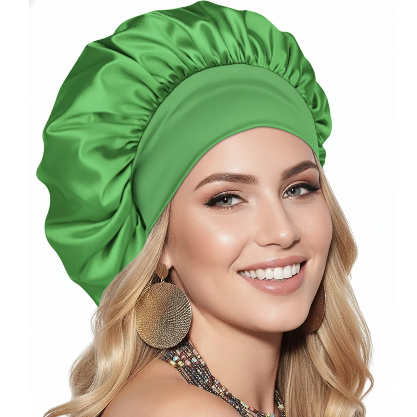 Slumblr® Satin Wide-Brim Shower Cap