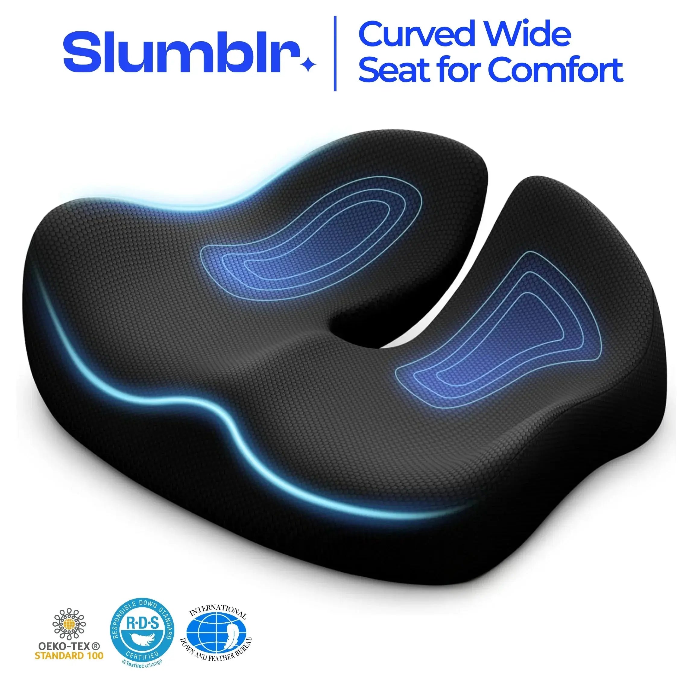 Slumblr® U-Shaped Memory Foam Travel Cushion Slumblr