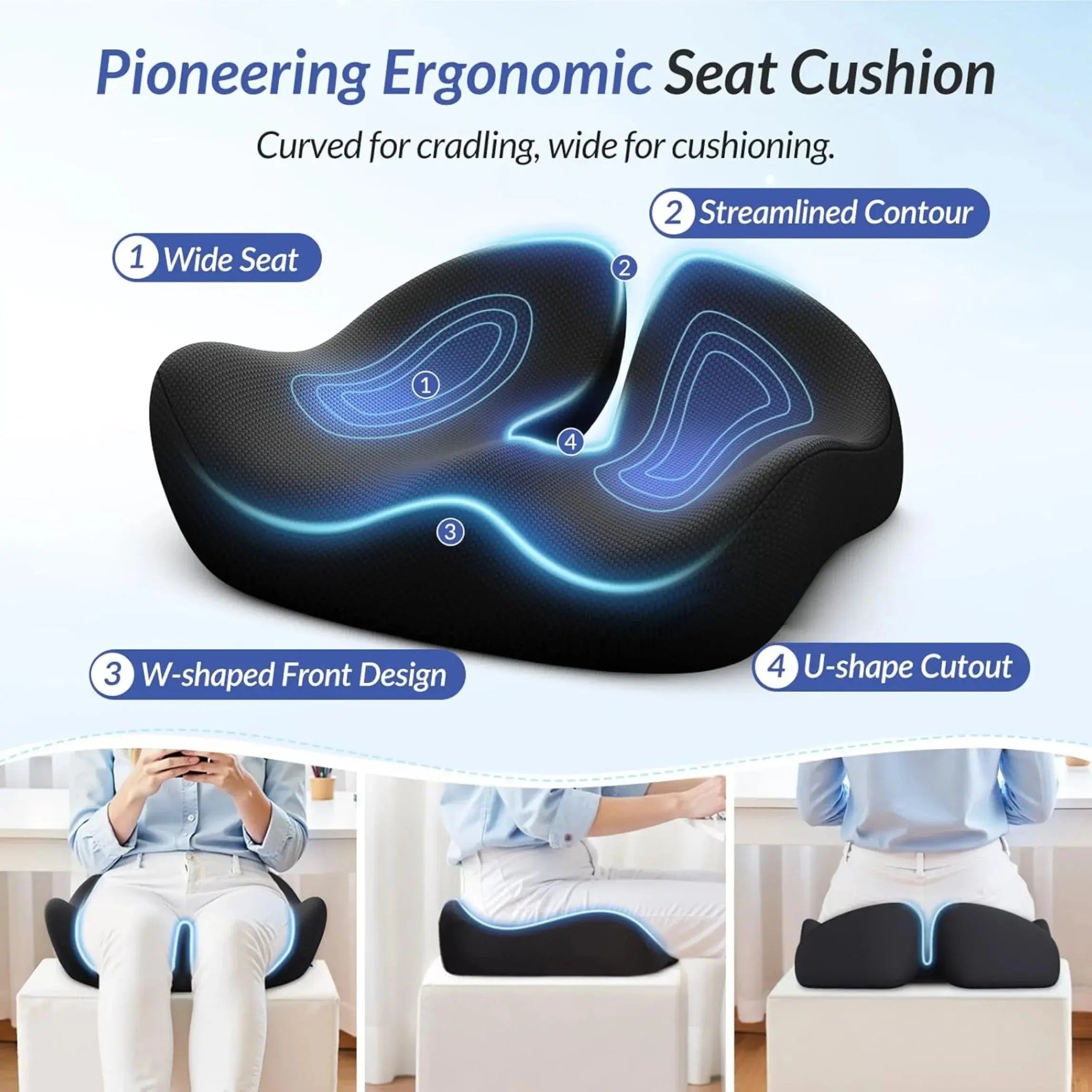 Slumblr® U-Shaped Memory Foam Travel Cushion Slumblr