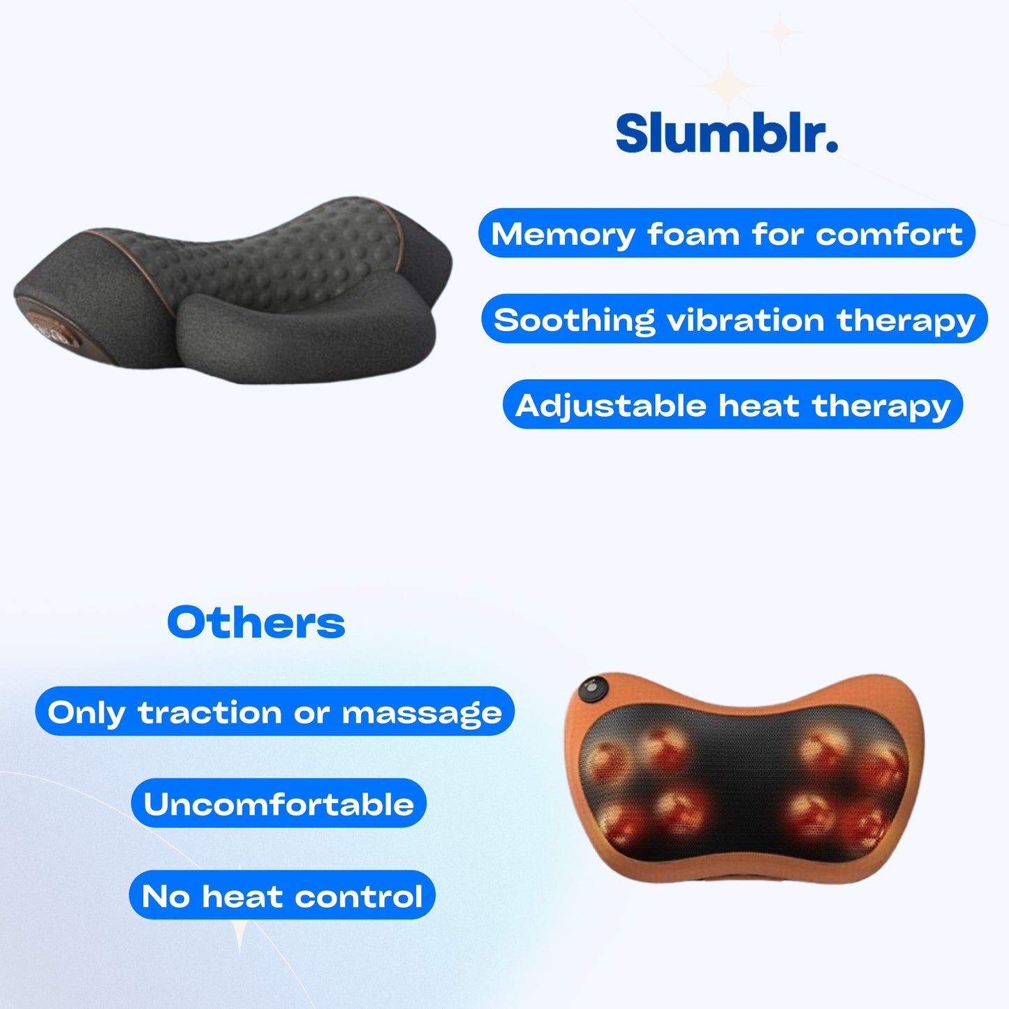 Slumblr® 3-In-1 Therapeutic Massage Pillow