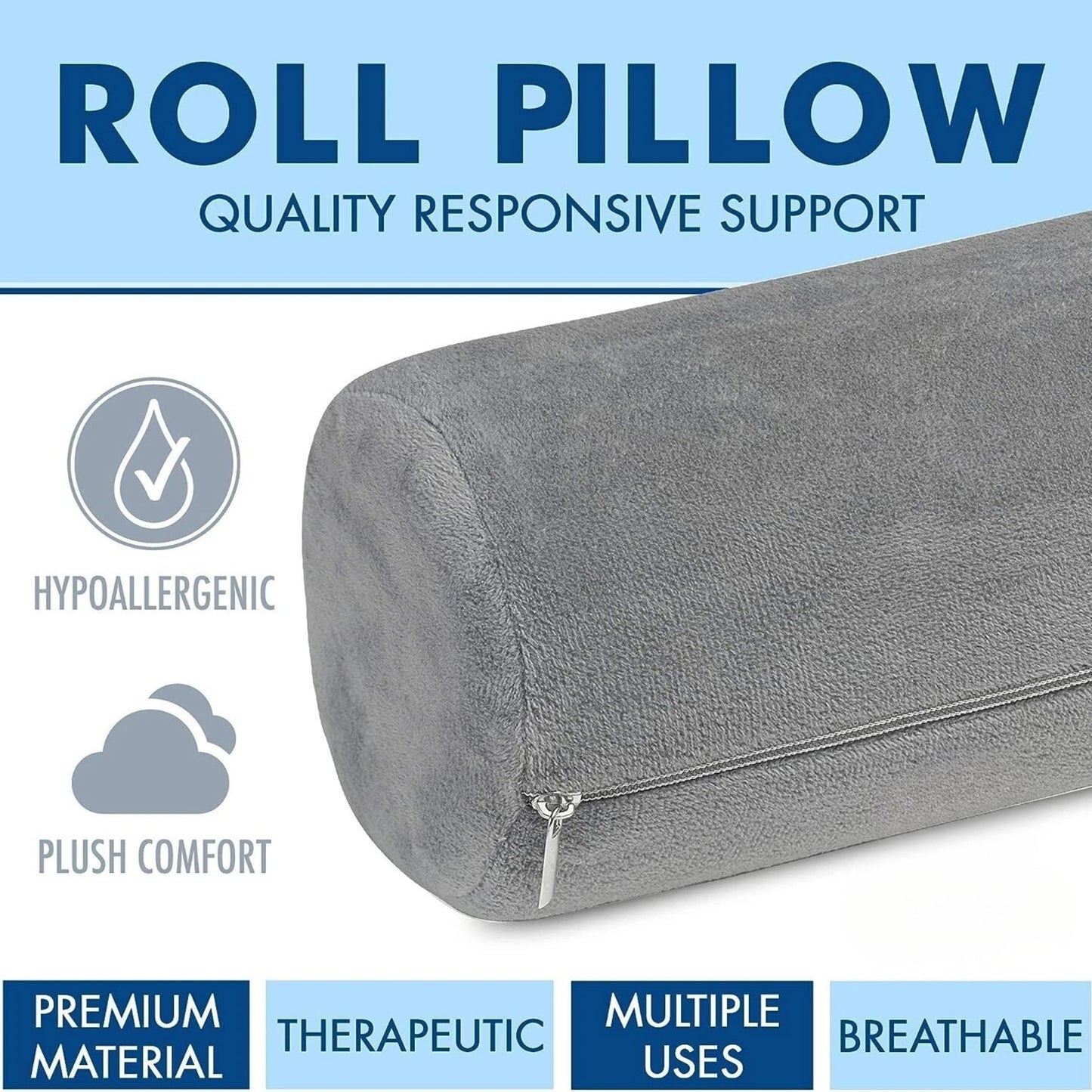 Slumblr® Neck Roll Bolster Pillow (2 Packs)