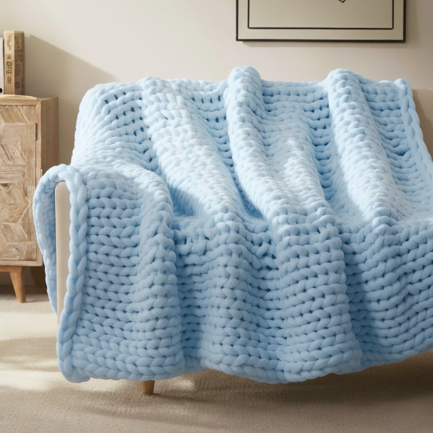 Slumblr® Handmade Minimalist Chunky Knitted Weighted Blanket