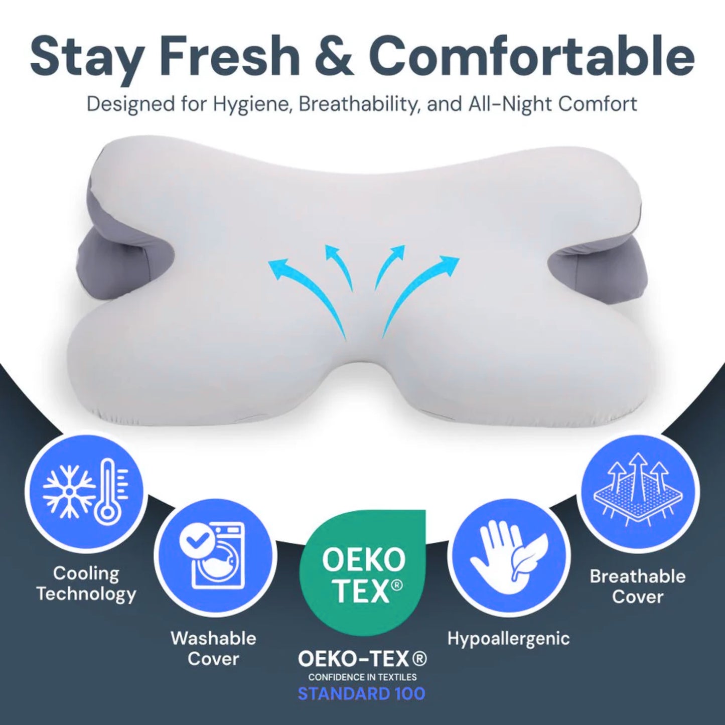 Slumblr®  Memory Foam Horn Pillow