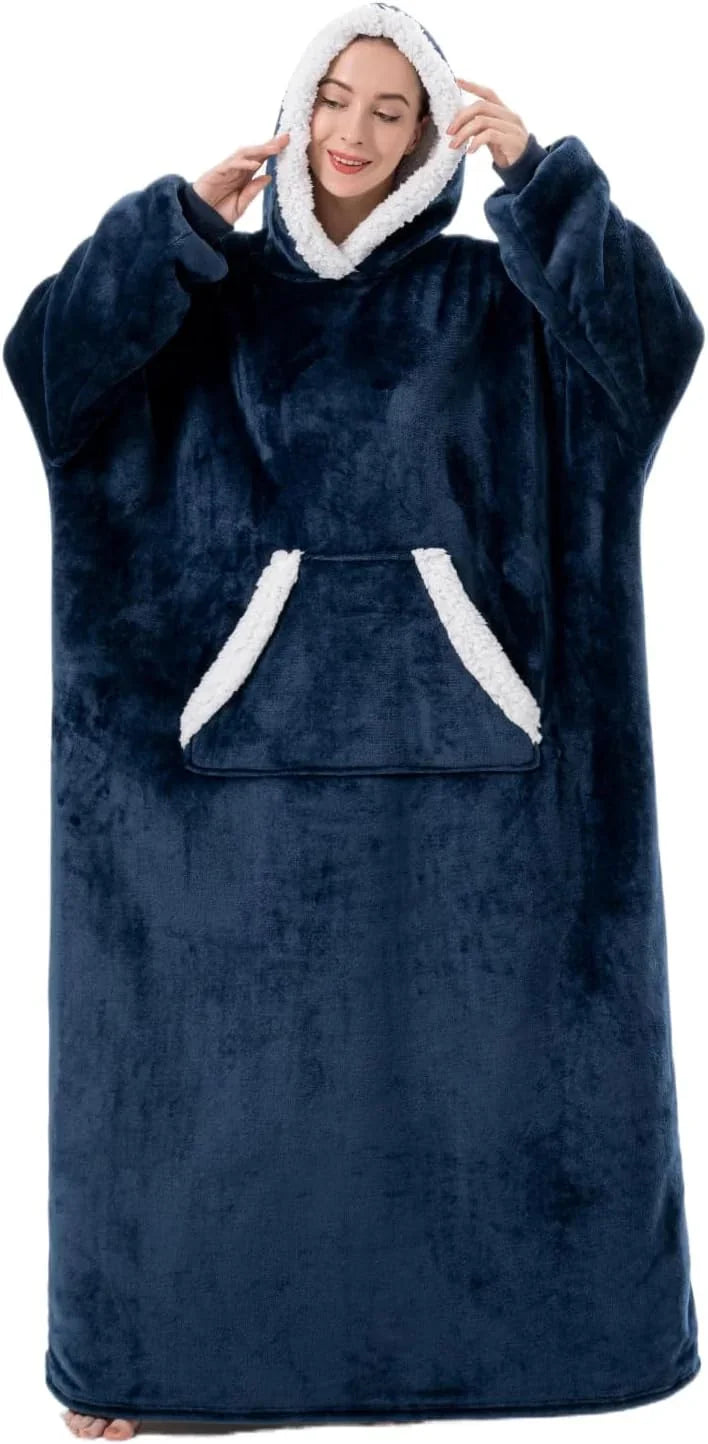 Slumblr® Oversized Flannel Hoodie Blanket