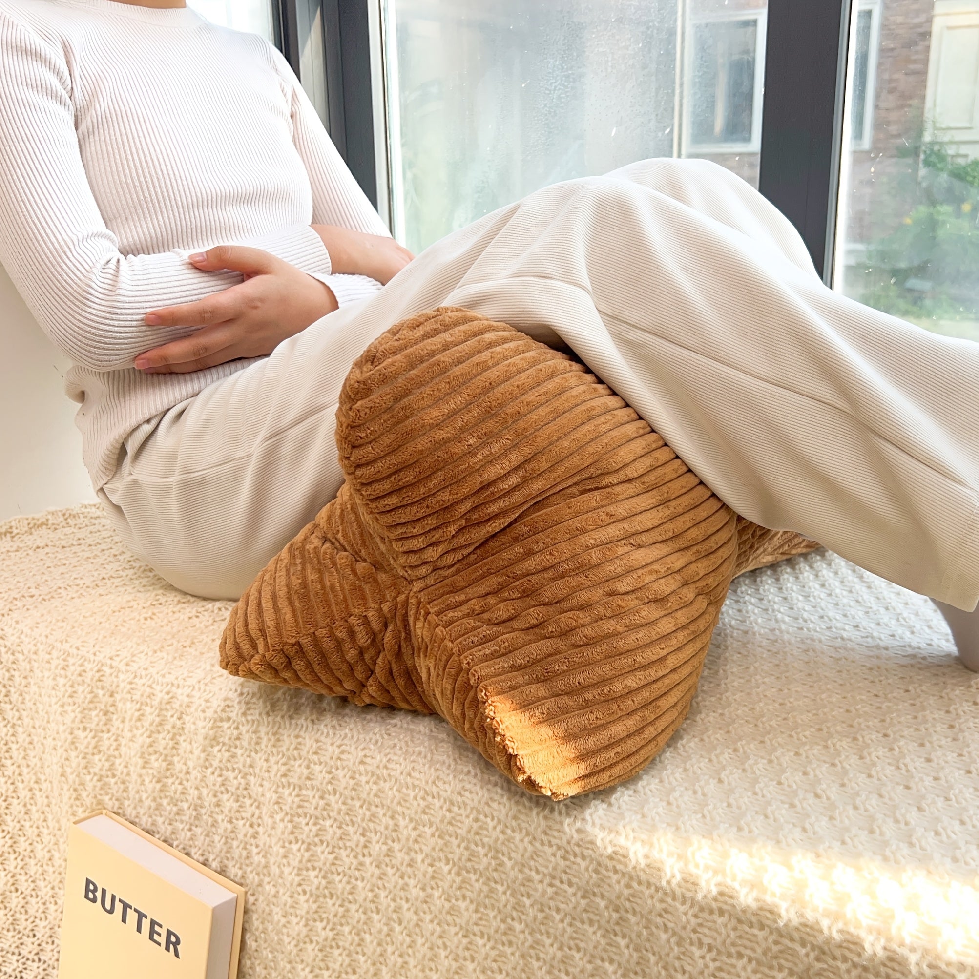 Reading Pillow Lumbar Pillow Bolster Cushion Backrest