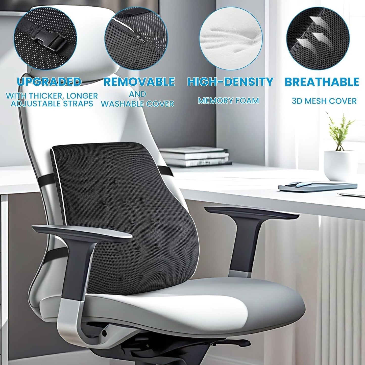 Slumblr®  Lumbar Support Pillow for Back Pain Relief