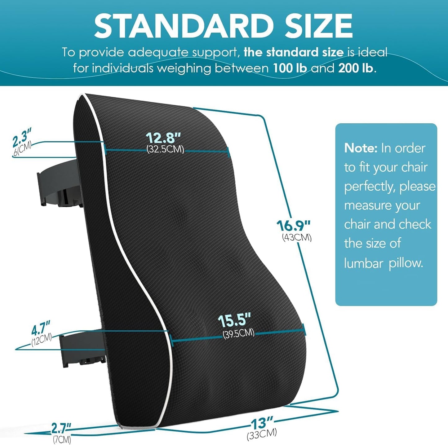 Slumblr®  Lumbar Support Pillow for Back Pain Relief
