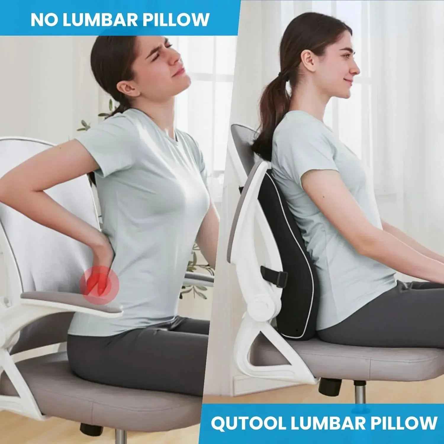 Slumblr® Lumbar Support Pillow for Back Pain Relief Slumblr
