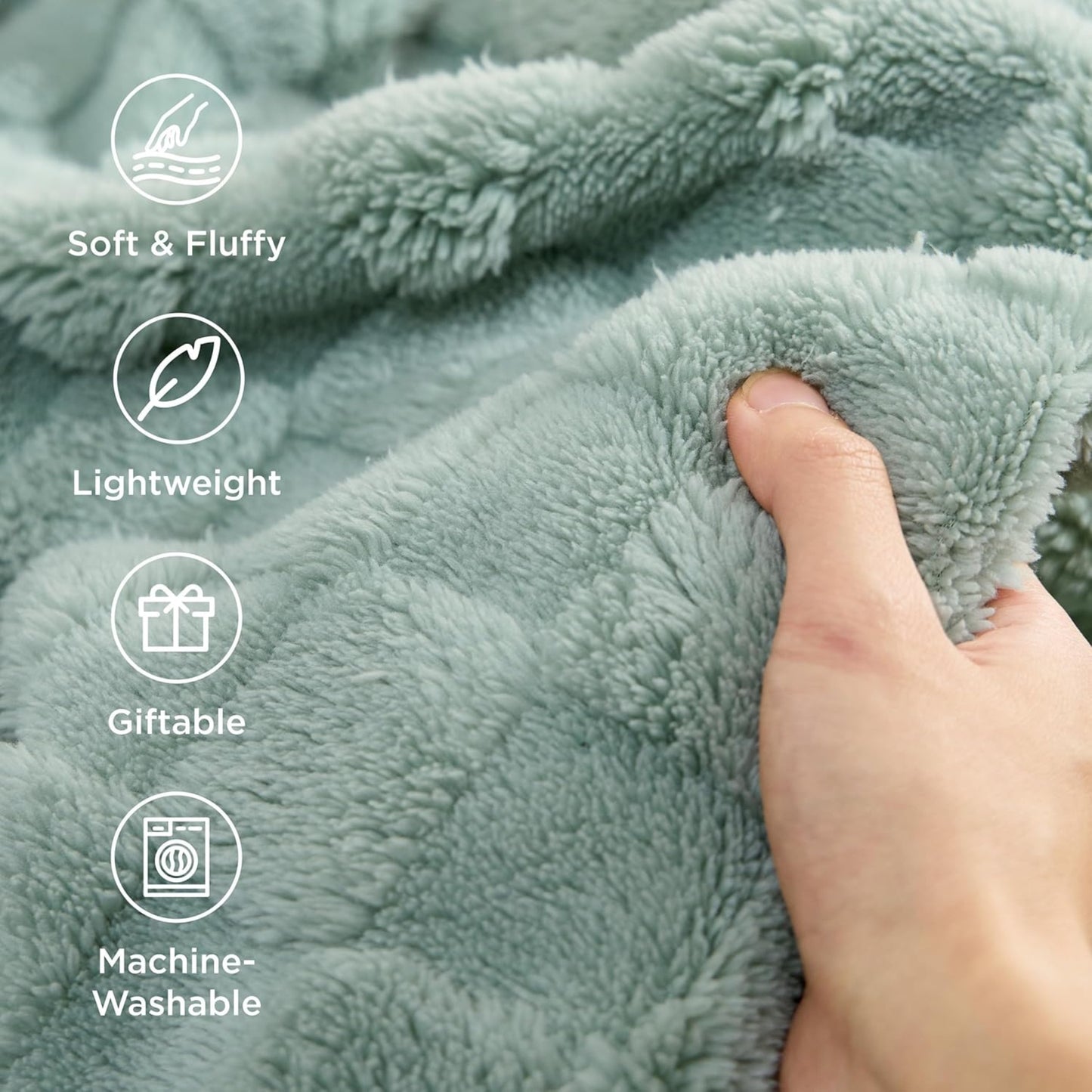 Slumblr® Cozy Checkered Fleece Throw Blanket