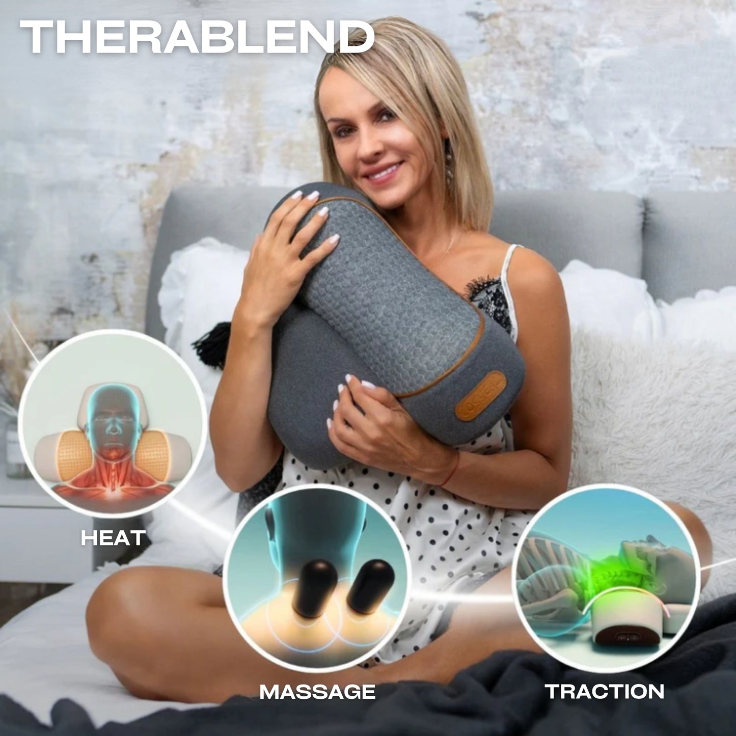 Slumblr® 3-In-1 Therapeutic Massage Pillow