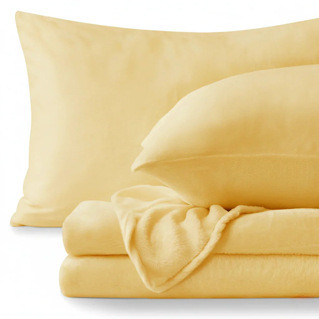 Slumblr® Flannel Fleece Bedding Set (Sheet & 2 Pillowcases)