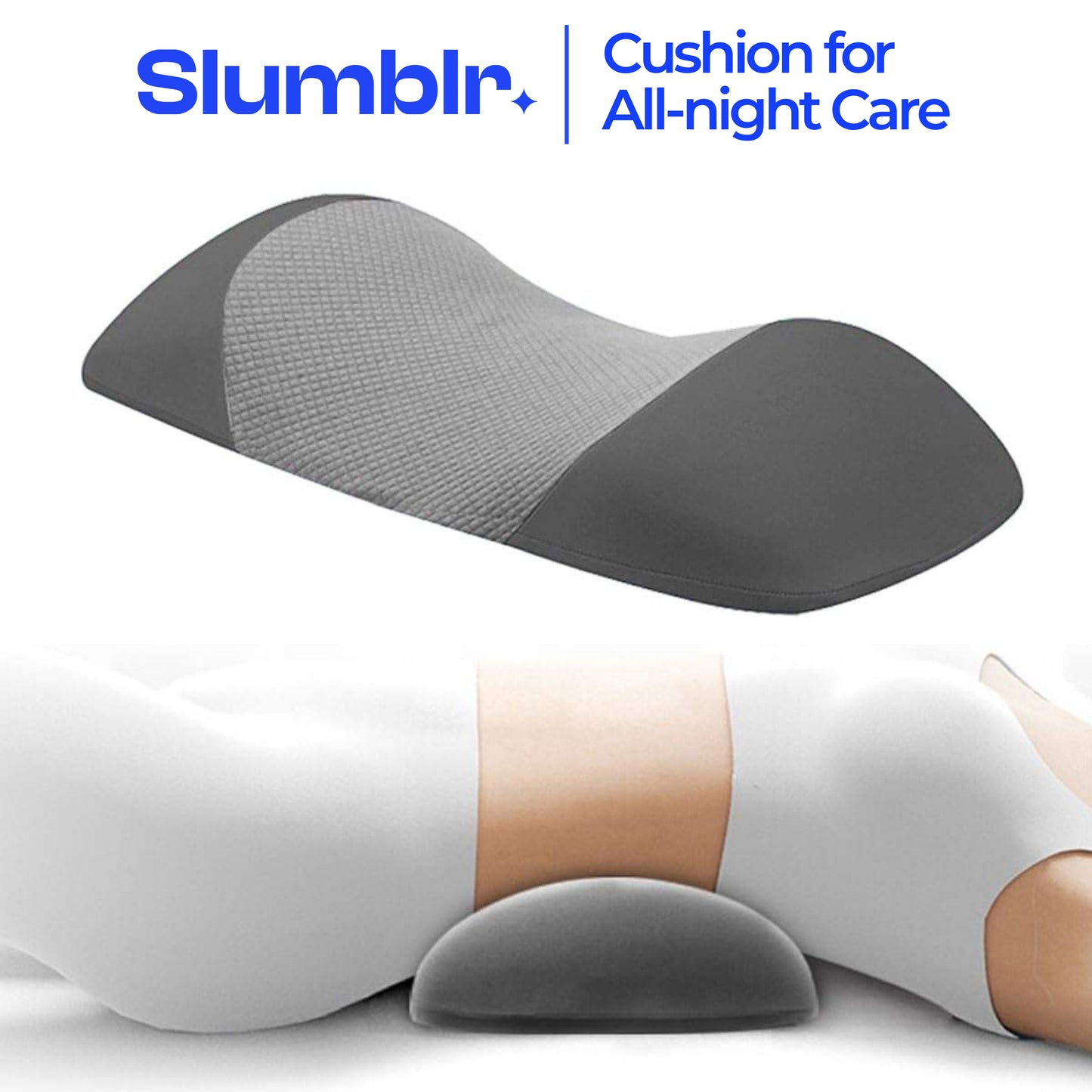 Slumblr® Lumbar Memory Foam Support Cushion
