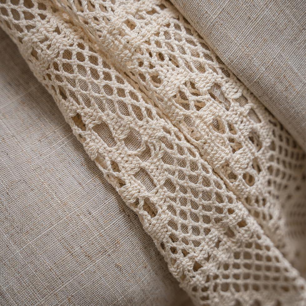 Slumblr® Boho Cotton Linen Curtain Set (2pcs)