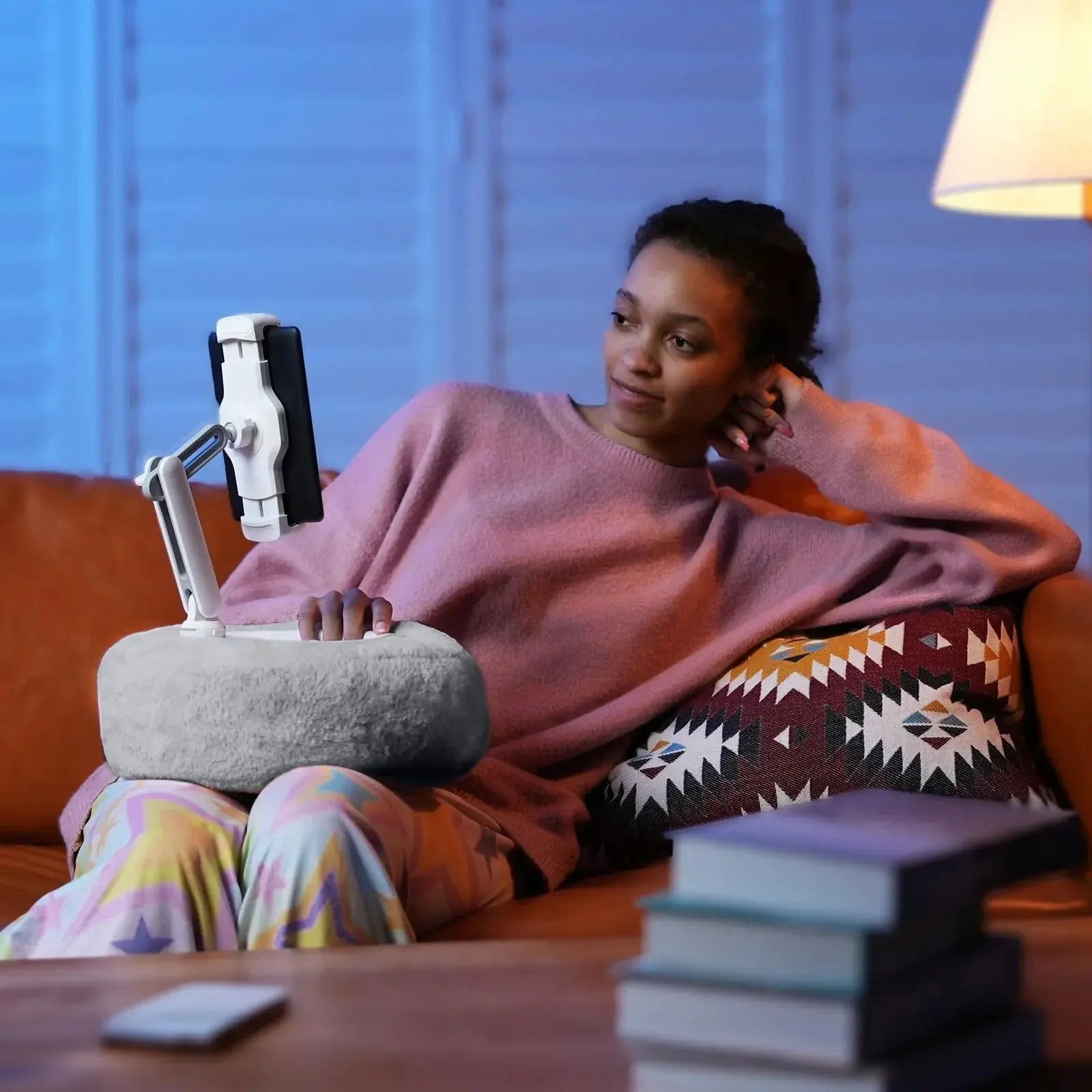 Slumblr® Plush Adjustable Device Pillow Stand Slumblr