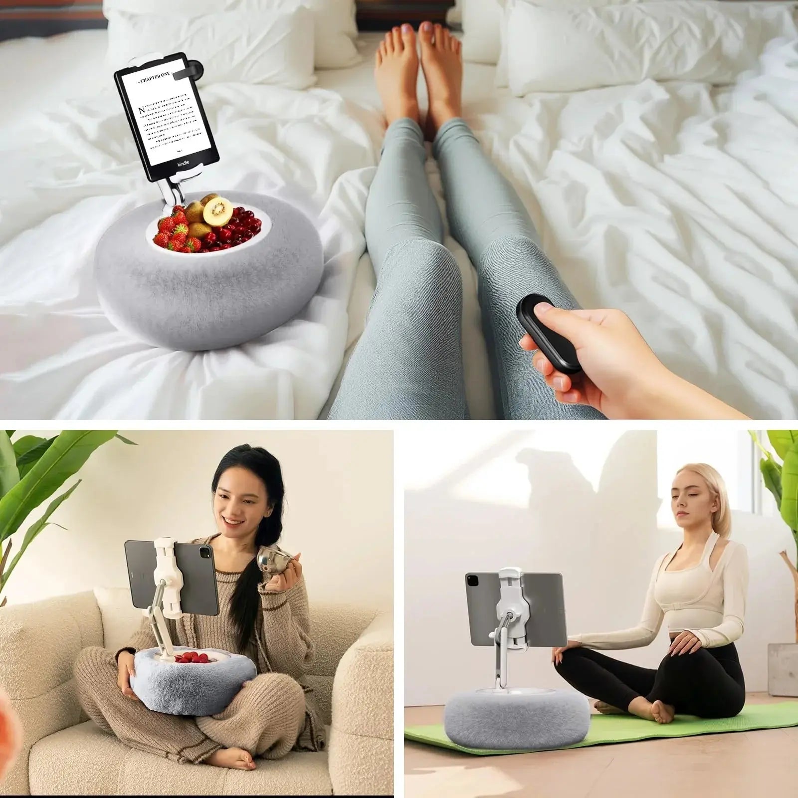 Slumblr® Plush Adjustable Device Pillow Stand Slumblr