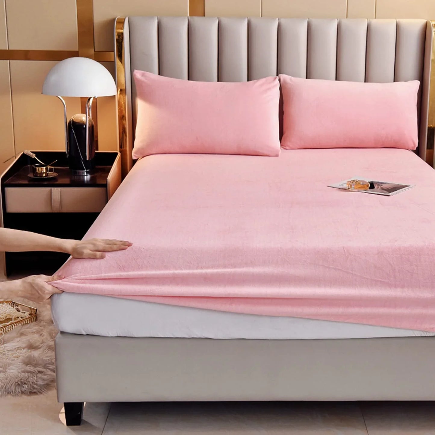 Slumblr® Velvet Thermal Mattress Cover Sheet