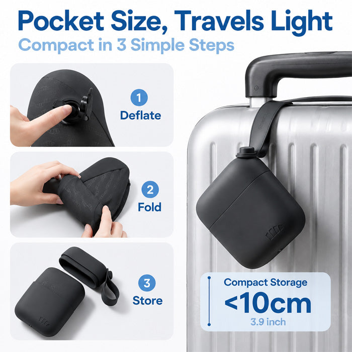Slumblr® Portable Pocket Travel U-Shaped Pillow
