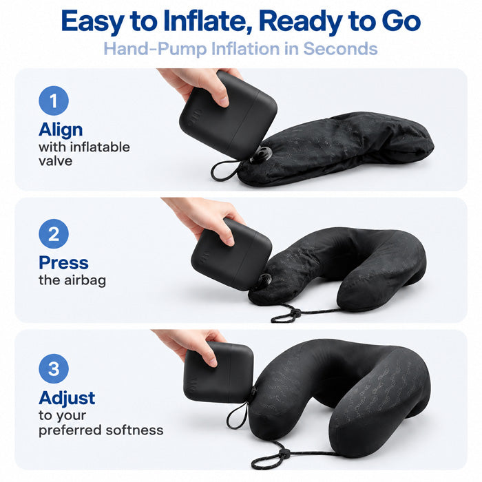 Slumblr® Portable Pocket Travel U-Shaped Pillow