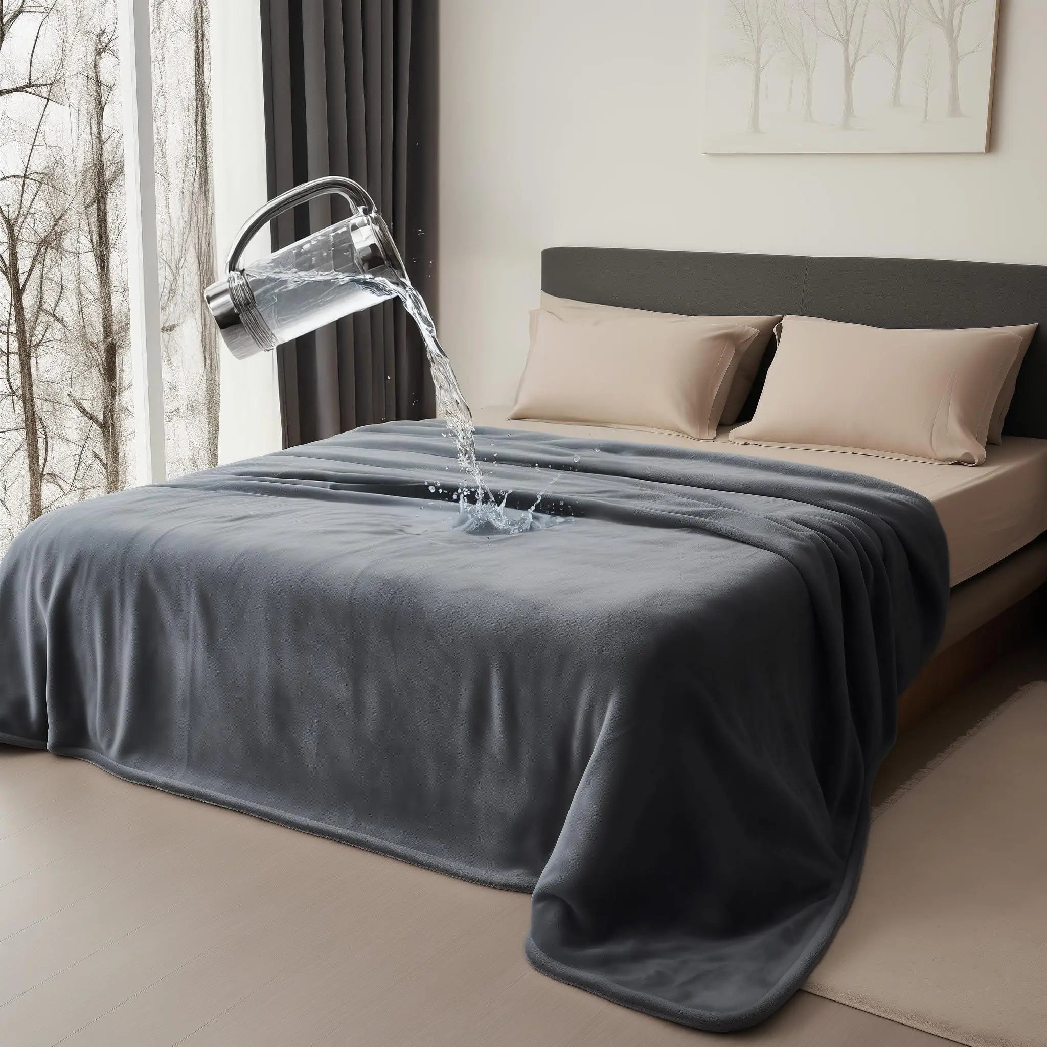 Slumblr® Waterproof Double-Sided Flannel Blanket Slumblr