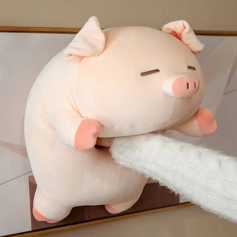 1pc 40/50cm Squishy Pig Stuffed Doll Lying Plush Piggy Toy Animal Soft Plushie Pillow for Kids Baby Comforting Birthday Gift