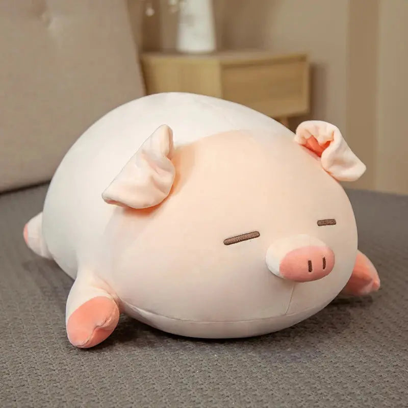 1pc 40/50cm Squishy Pig Stuffed Doll Lying Plush Piggy Toy Animal Soft Plushie Pillow for Kids Baby Comforting Birthday Gift