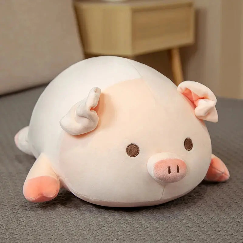 1pc 40/50cm Squishy Pig Stuffed Doll Lying Plush Piggy Toy Animal Soft Plushie Pillow for Kids Baby Comforting Birthday Gift