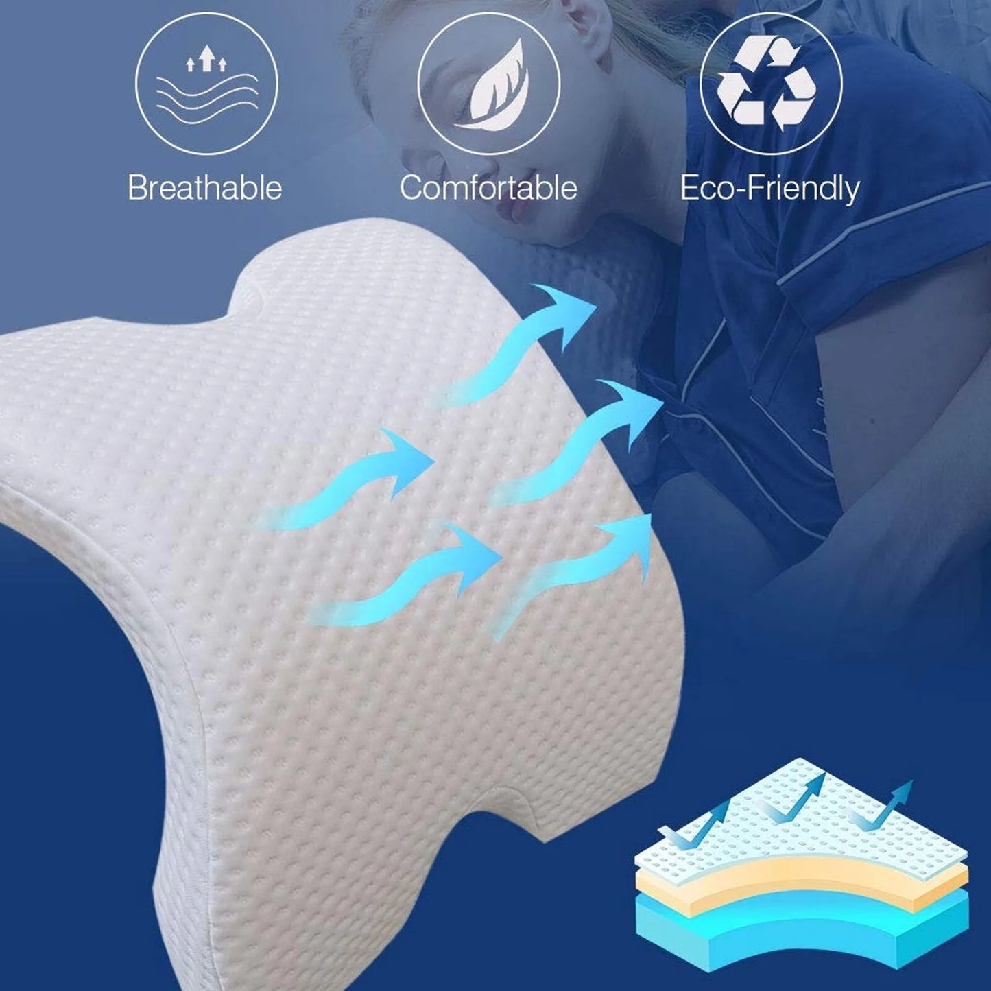 Slumblr® U-Shaped Curved Orthopedic Pillow