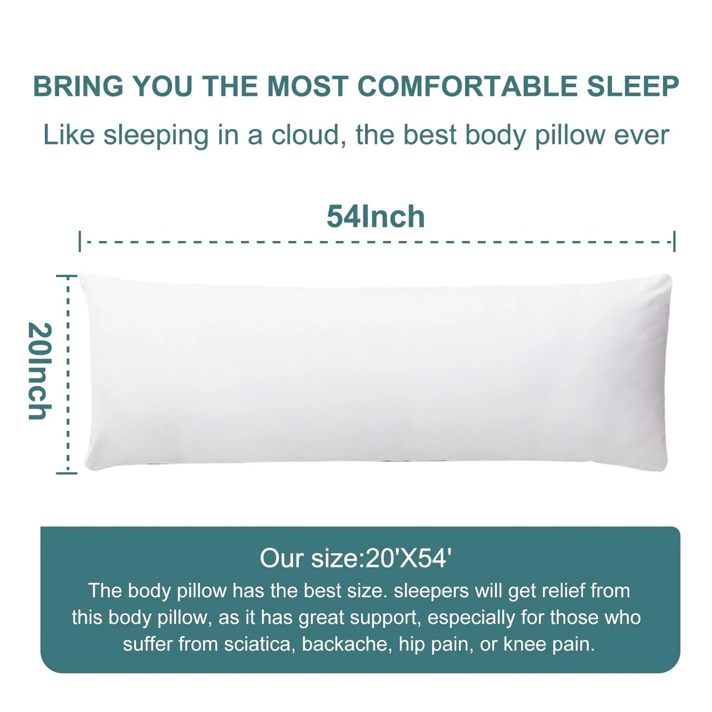 Slumblr® Breathable Large Body Pillow Slumblr