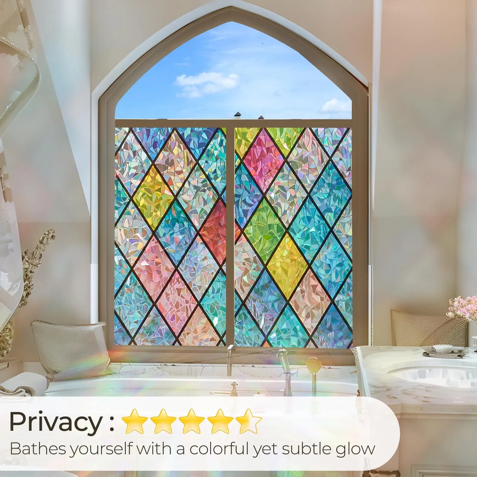 Slumblr® Rainbow Privacy Window Film Slumblr