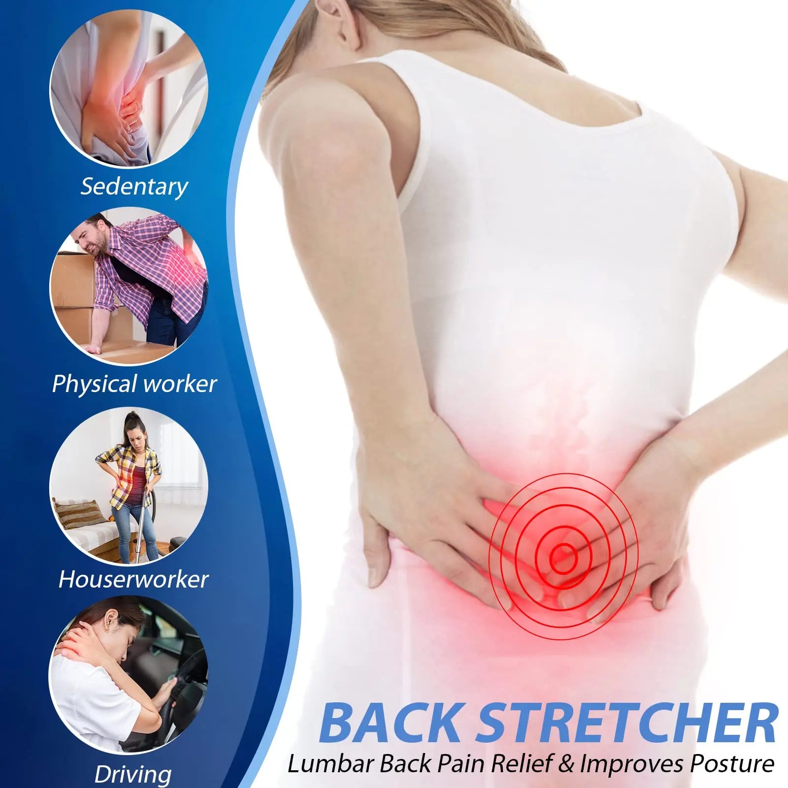 Slumblr® Adjustable Multi-Level Back Stretcher Slumblr