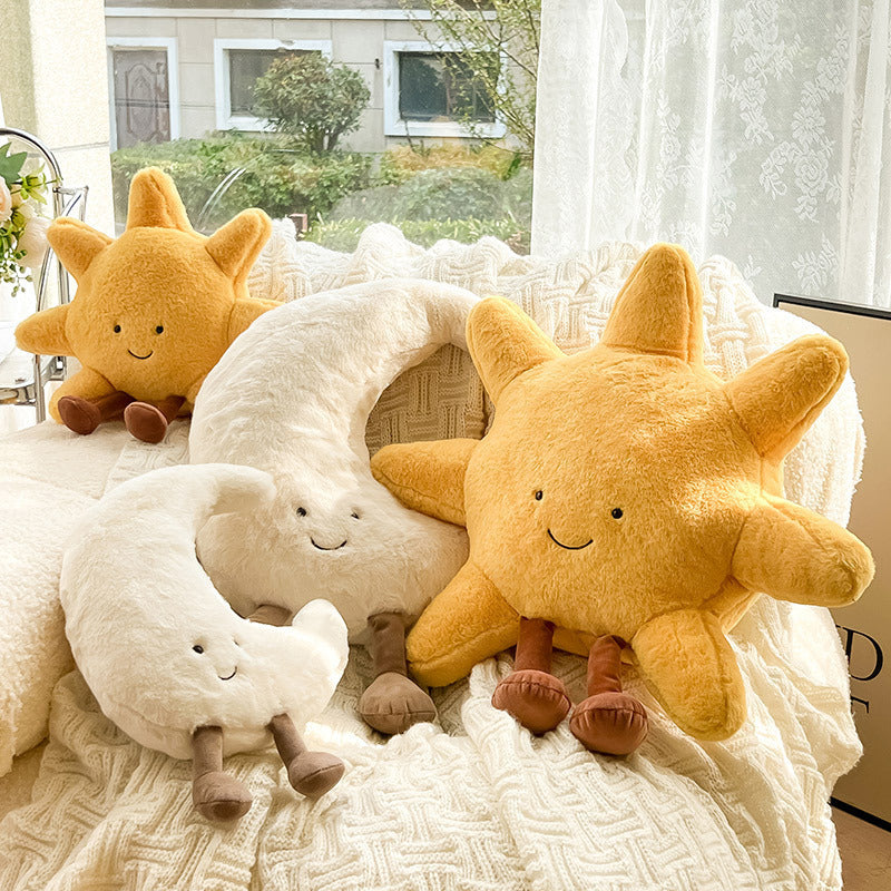 Ins Style Sun Pillow Sofa Living Room Decorative Pillow Moon Pillow Bay Window Tatami Cushion Girl's Heart Women