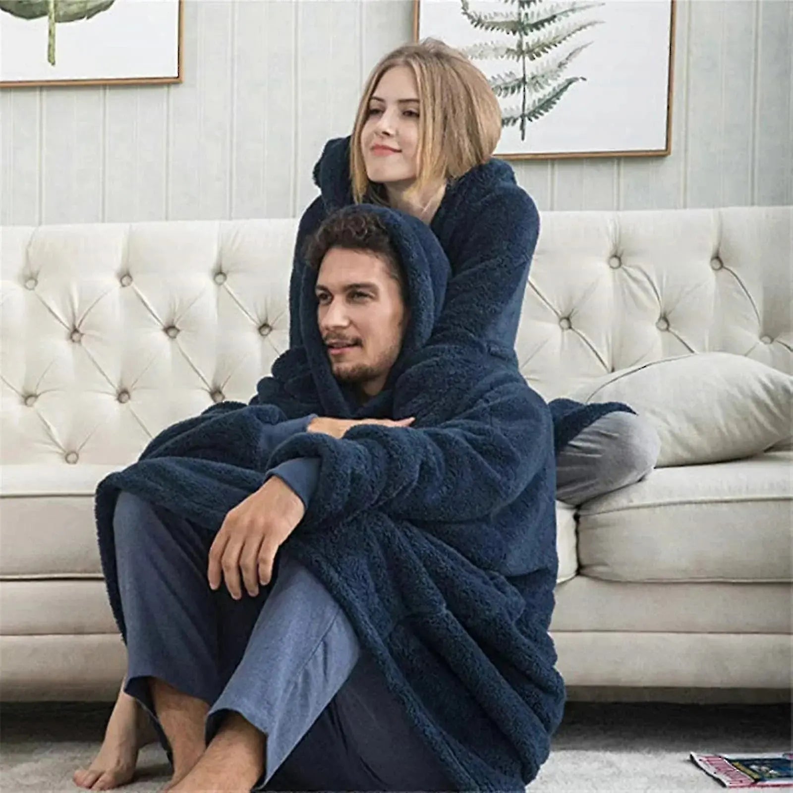 Slumblr® Double Fleece Hooded Pullover Jacket Slumblr