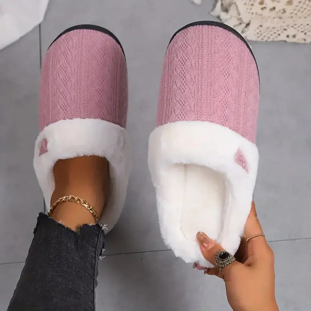 Slumblr® Fluffy Plush House Slippers Slumblr
