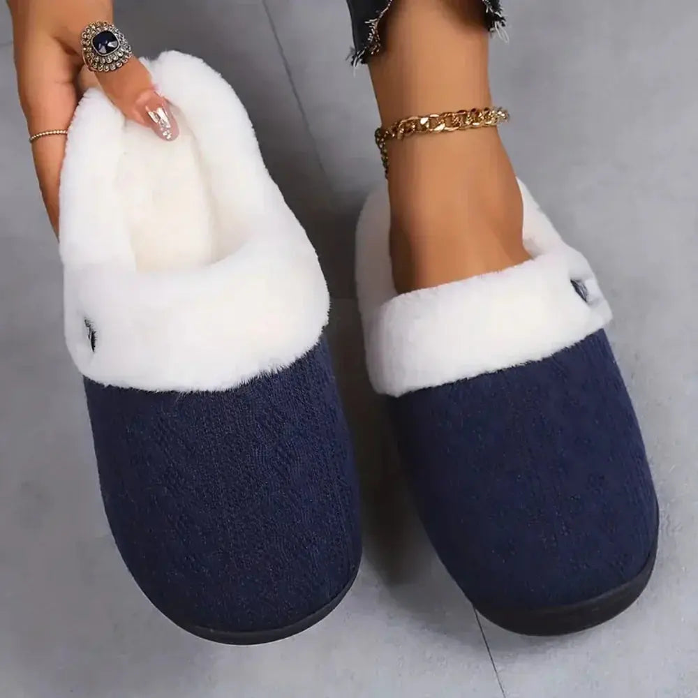Slumblr® Fluffy Plush House Slippers Slumblr
