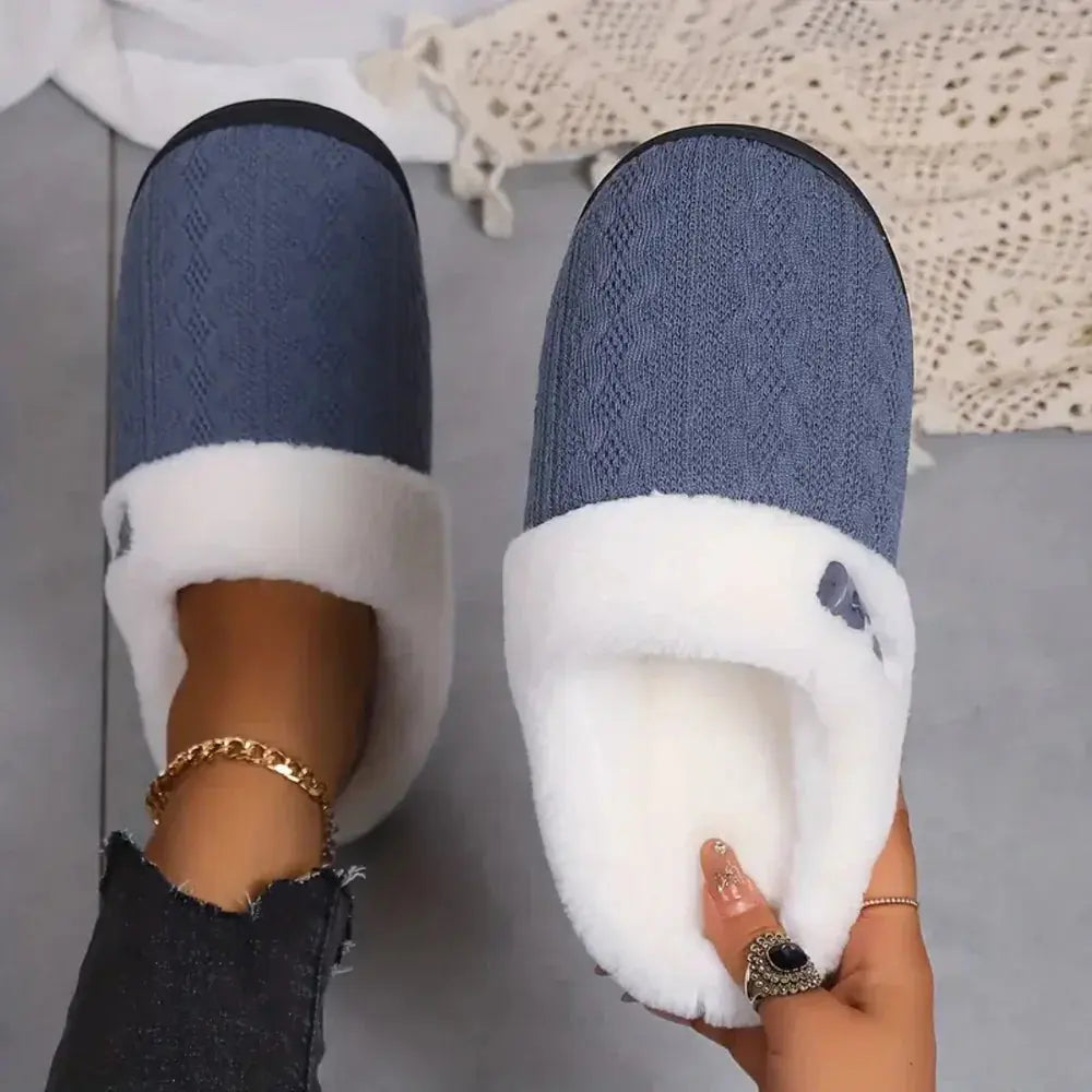 Slumblr® Fluffy Plush House Slippers Slumblr