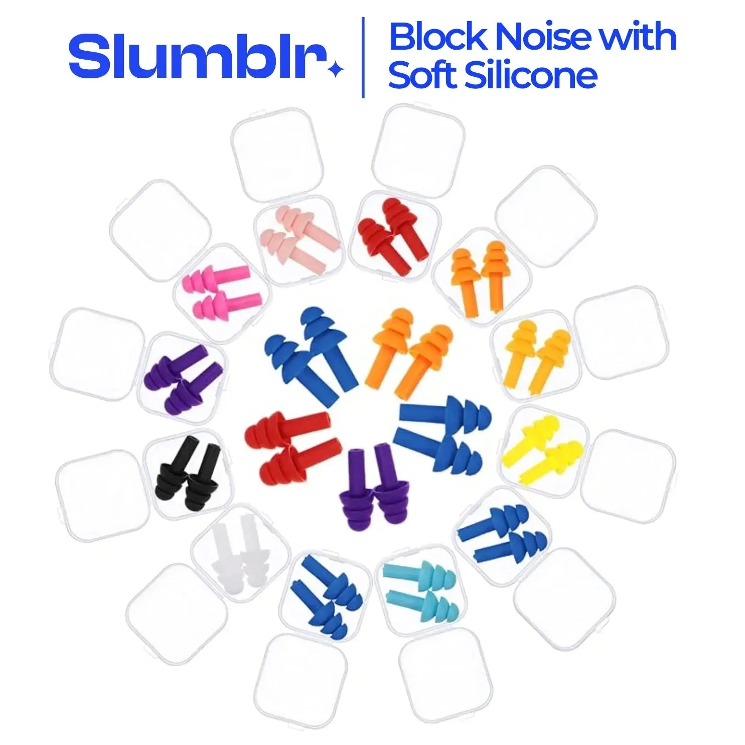 Slumblr® Silicone Earplugs Waterproof with Rope Set Slumblr