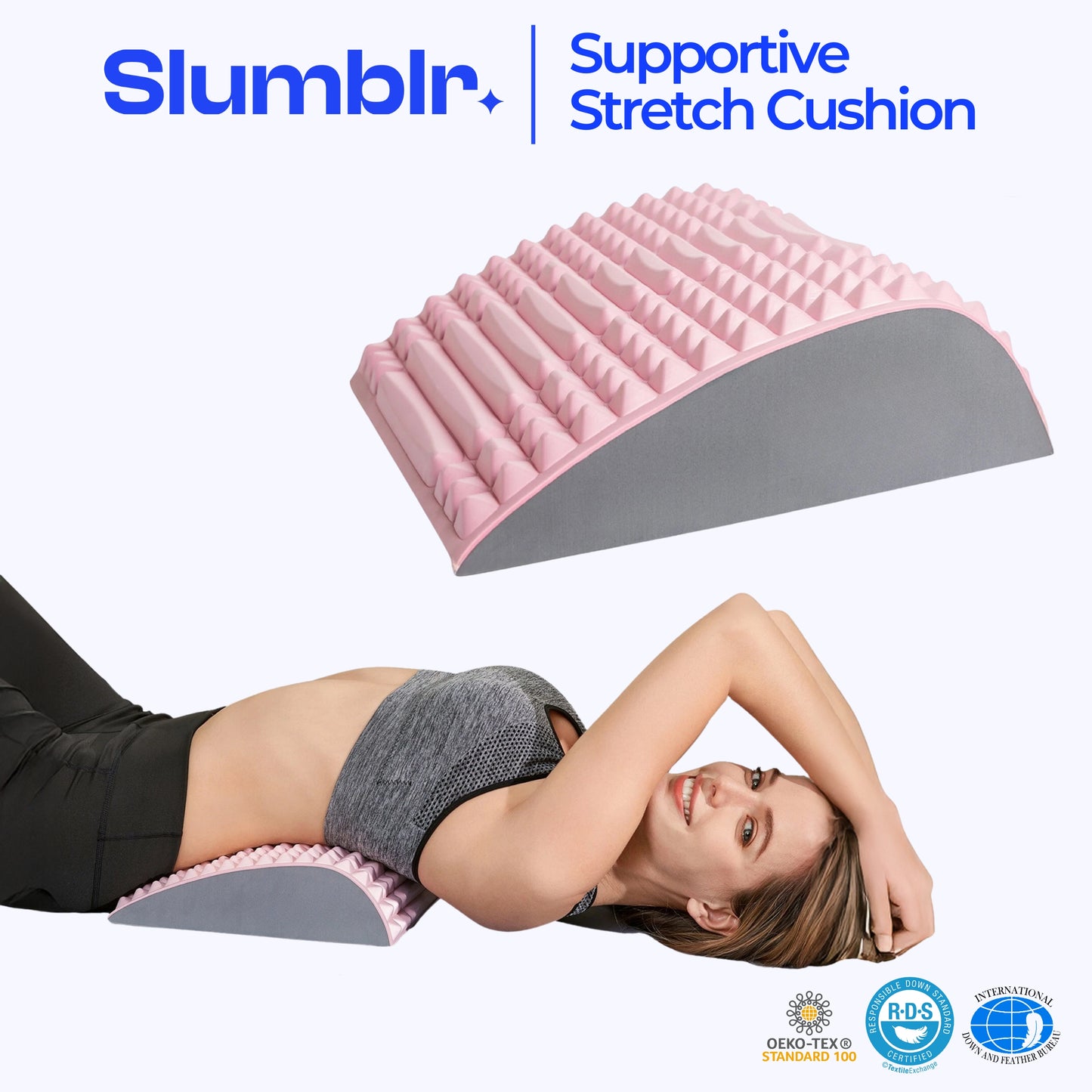 Slumblr® Back, Neck & Waist Support Pillow with Massage Function
