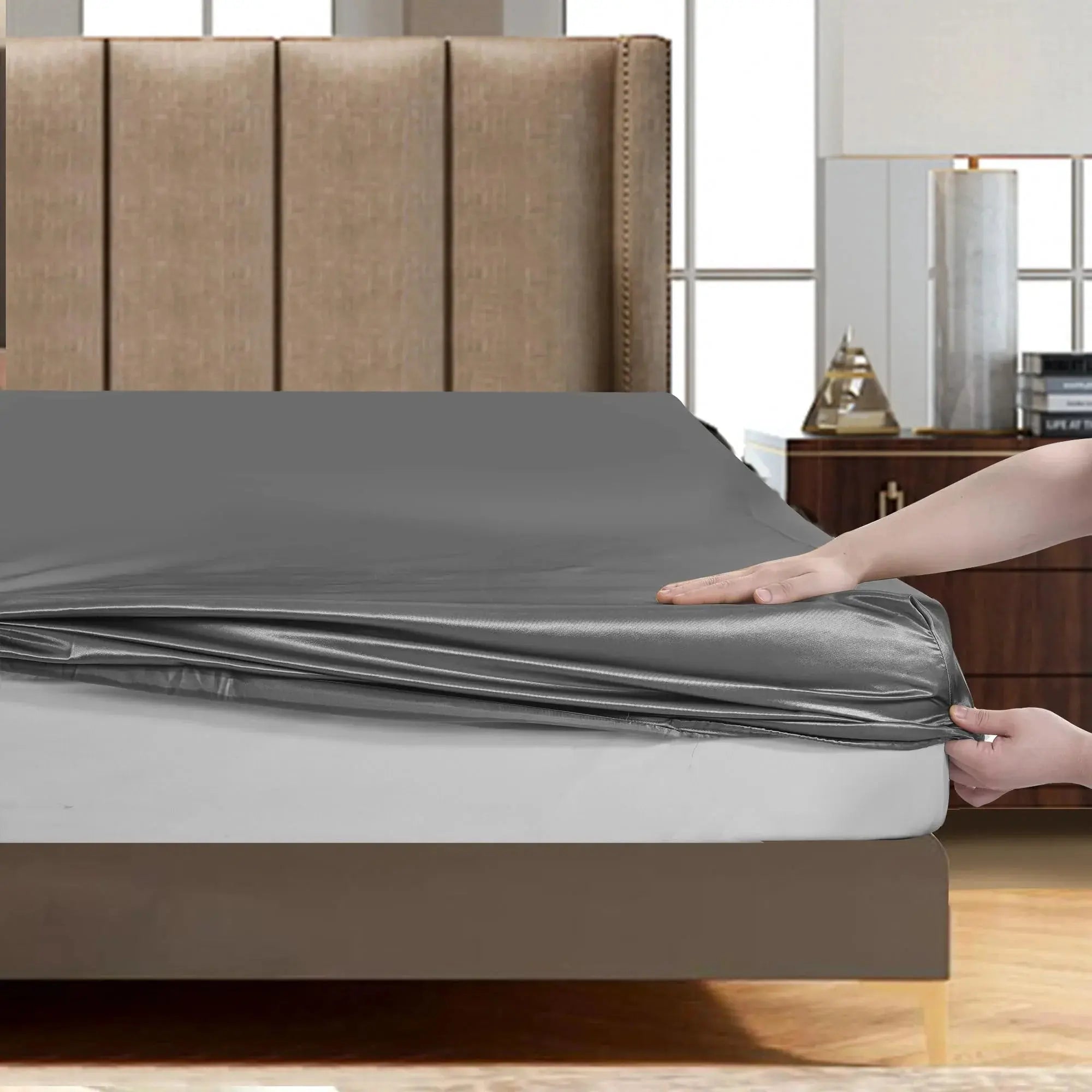 Slumblr® Solid Silk Bedding Set Slumblr