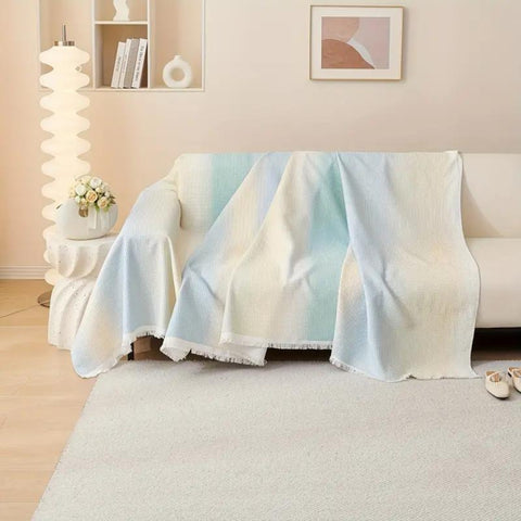 Slumblr® Rainbow Waffle Grid Elastic Sofa Cover