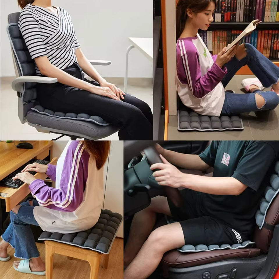 New Air Bags Travel Cushion High Rebound Pressur Breathable Travel Seat Cushion Portable Lightweight 3D Inflatable Seat Cushion