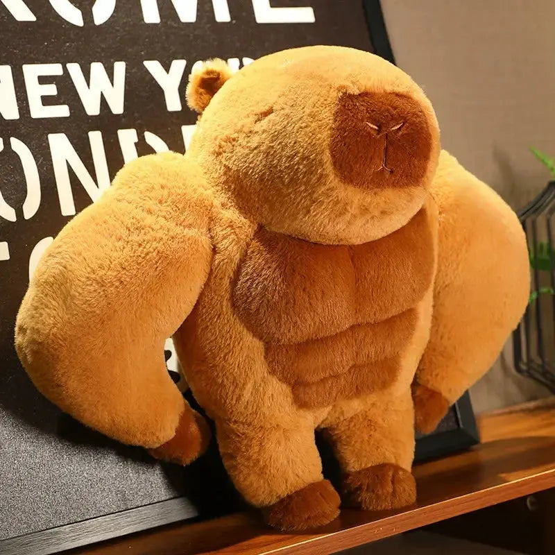 45-75cm Muscle Capybara Plush Toys Stuffed Animals Capybara Pillow Doll Girlfriend Birthday Gifts