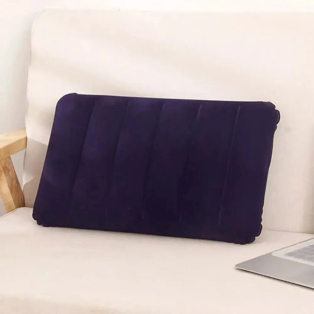 1pc Inflatable Square Pillow Outdoor Camping Business Travel Neck Pillow Portable Comfortable Pillow Cushion