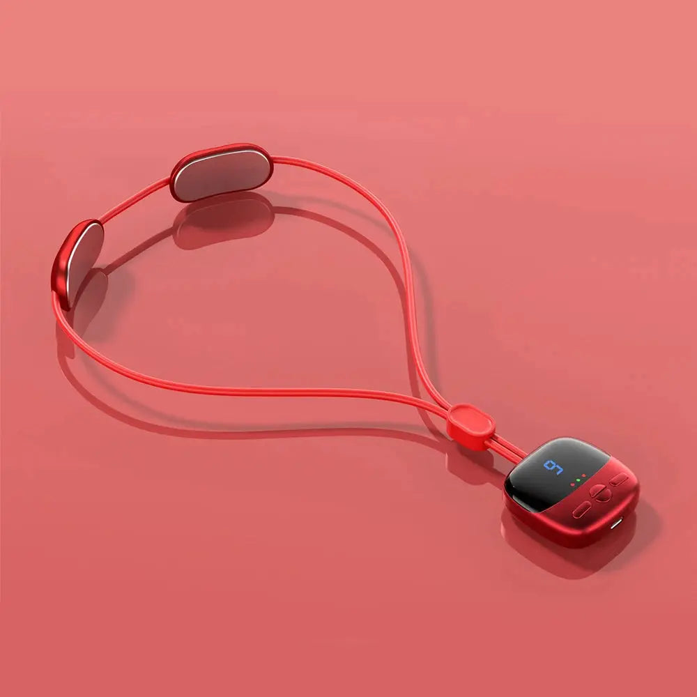 Smart Hanging Neck Massager EMS Muscle Massager Portable Hot Compress Neck and Cervical Spine Massager SPA Relaxation Treatment