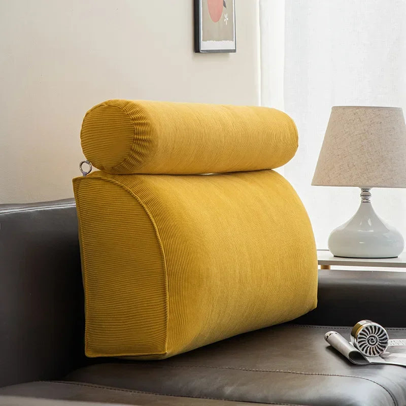 Headboard Pillow Triangle Cushion Reading Large Bolster Backrest Positioning Support body wedge sleeping pillow Bed Headboar