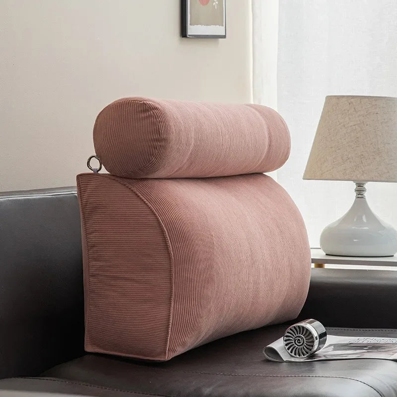 Headboard Pillow Triangle Cushion Reading Large Bolster Backrest Positioning Support body wedge sleeping pillow Bed Headboar