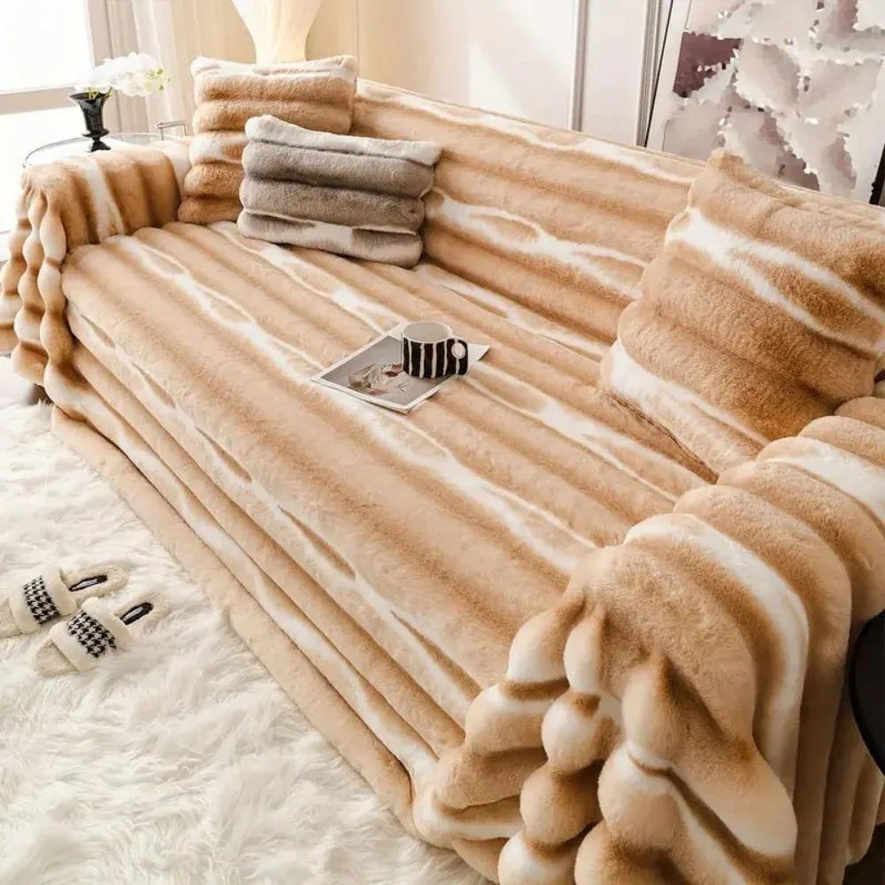 Slumblr® Rabbit Plush Sofa Cover