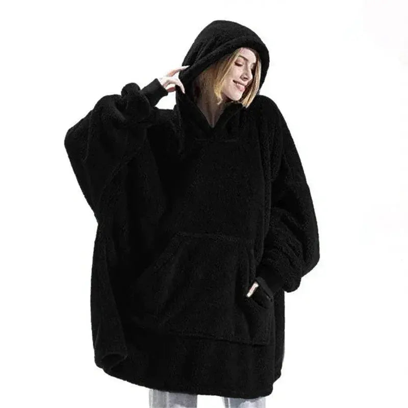 Slumblr® Double Fleece Hooded Pullover Jacket Slumblr