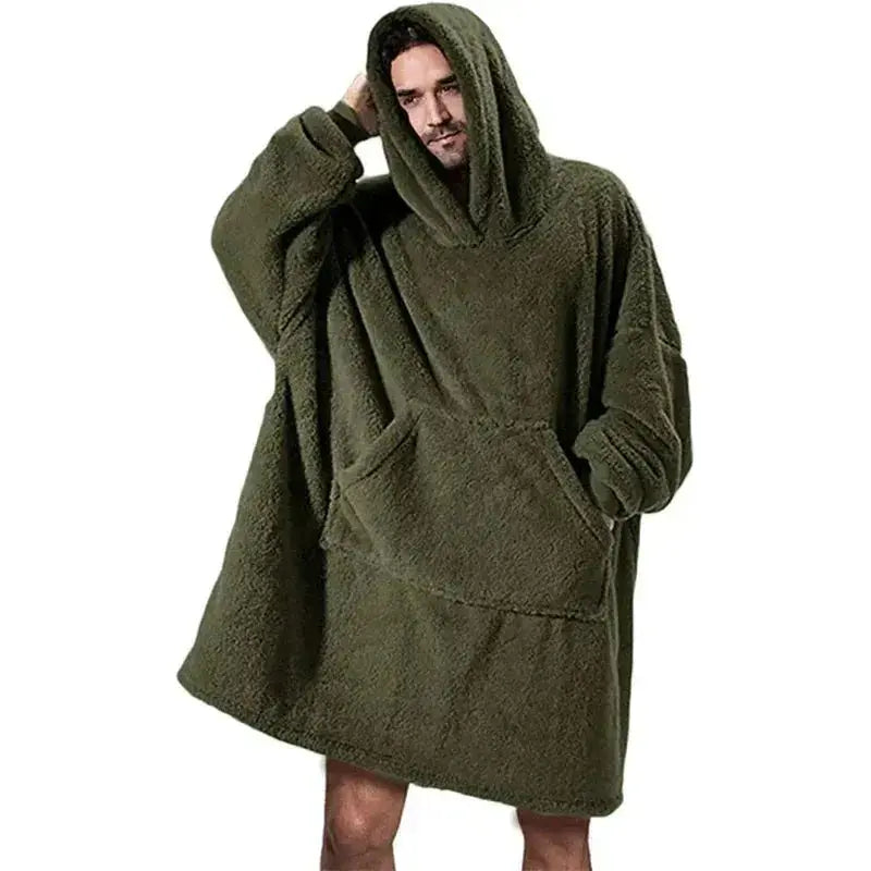 Slumblr® Double Fleece Hooded Pullover Jacket Slumblr