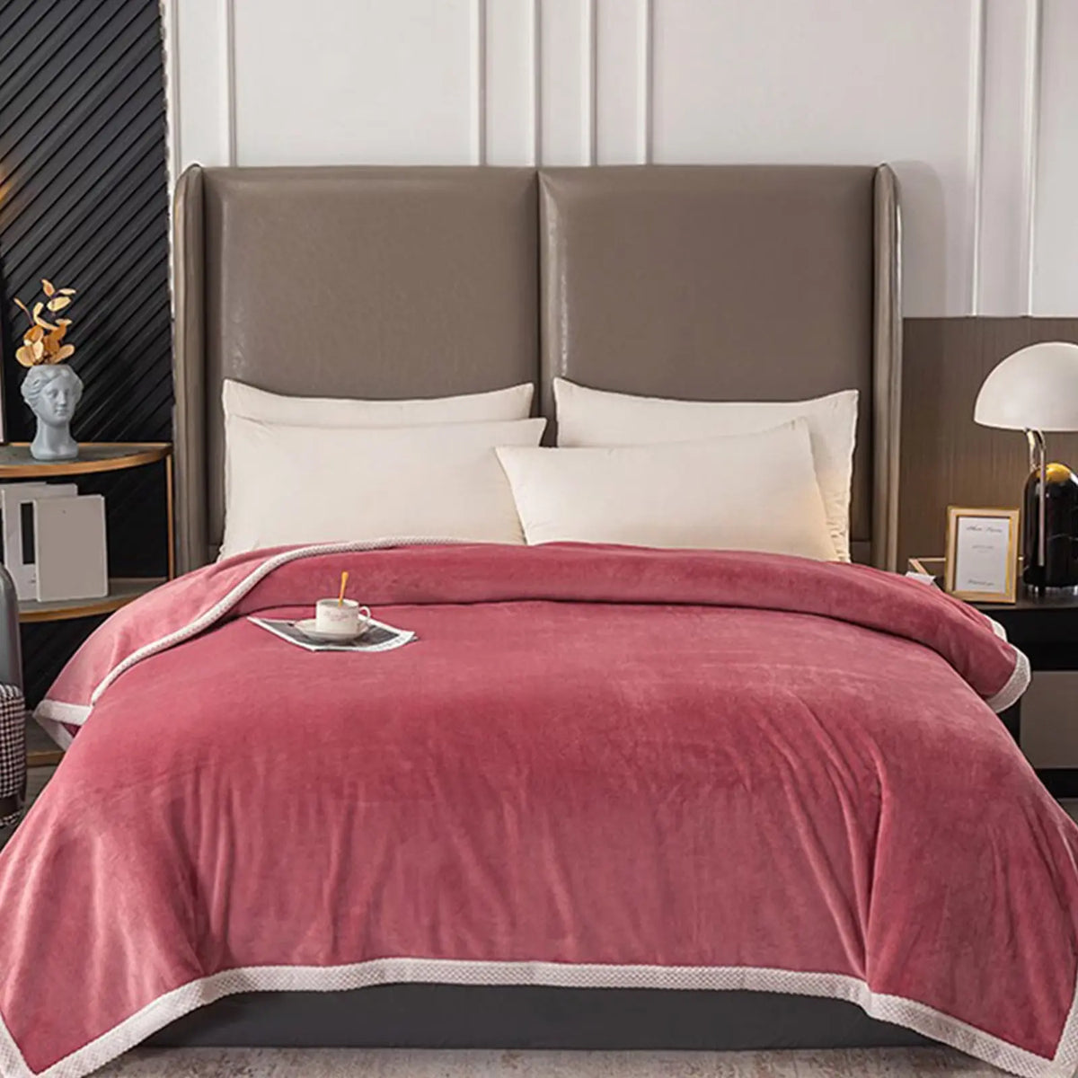 Slumblr® Trimmed Fleece Blanket