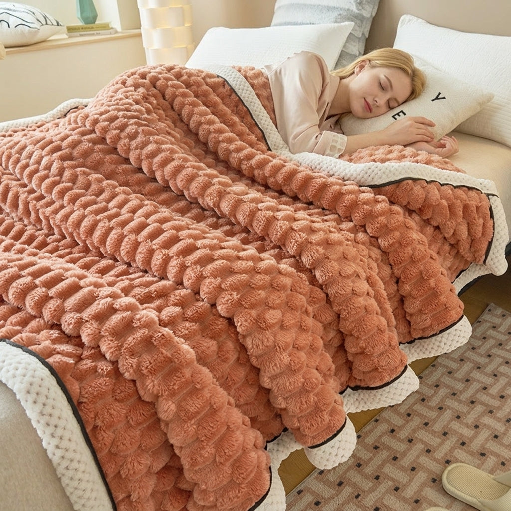Slumblr® Thick Flannel Velvet Fleece Blanket